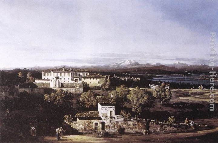 Bernardo Bellotto View of the Villa Cagnola at Gazzada near Varese